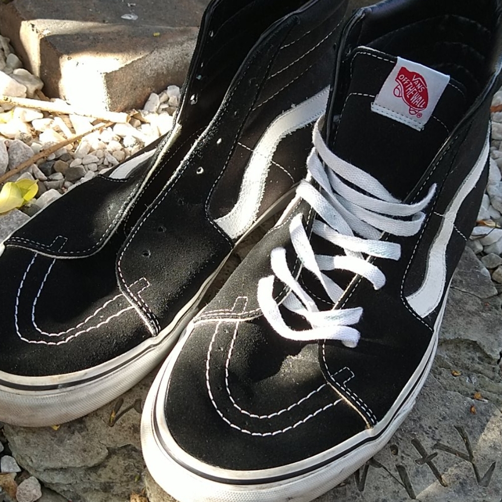 Classic black high top Vans